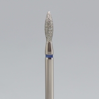 Фреза алмазная для маникюра &laquo;Пламя&raquo;, средняя зернистость, 2,5 &times; 10 мм, в пластиковом футляре