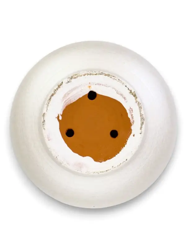 Горшок цветочный с поддоном 3 л, d18/h15,5 см белый керамика, "Перл" (М)