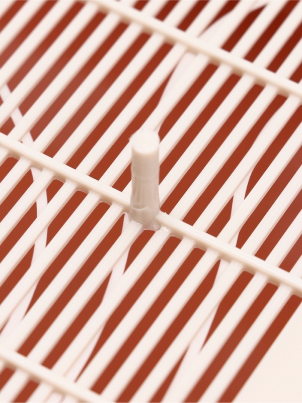 Туалет "Мур-мяу" для кошек с сеткой 33,2 х 25,6 х 7,2 см, коралловая