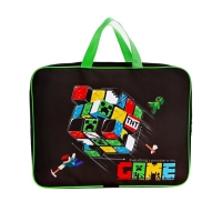 Папка с ручками текстильная А4, 360&times;245&times;70 мм, Calligrata Top &laquo;Игра&raquo;