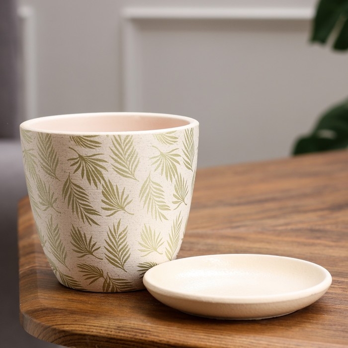 Горшок цветочный "Пальма" золото крокус №1 0,7 л