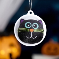 Светодиодная игрушка &laquo;Кот ведьмы&raquo; 8 см, батарейки AG13х3 (в комплекте), свечение мульти