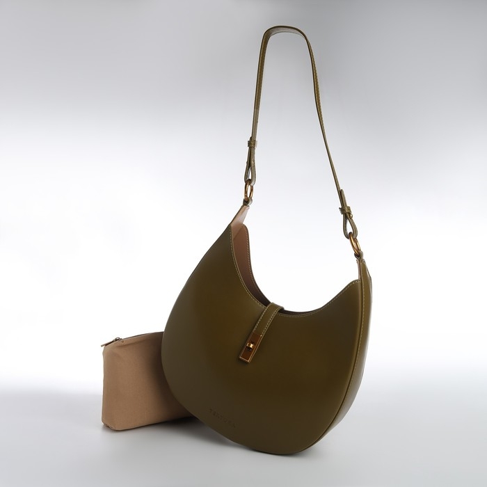 Сумка женская TEXTURA, косметичка, средний размер, цвет хаки