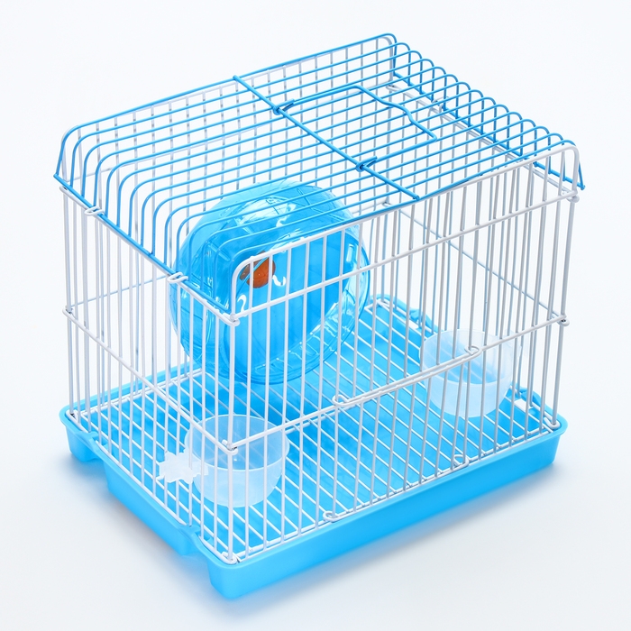 Клетка для грызунов укомплектованная RT-2q, 22 х 16 х 20 см, голубая (фасовка 30 шт)