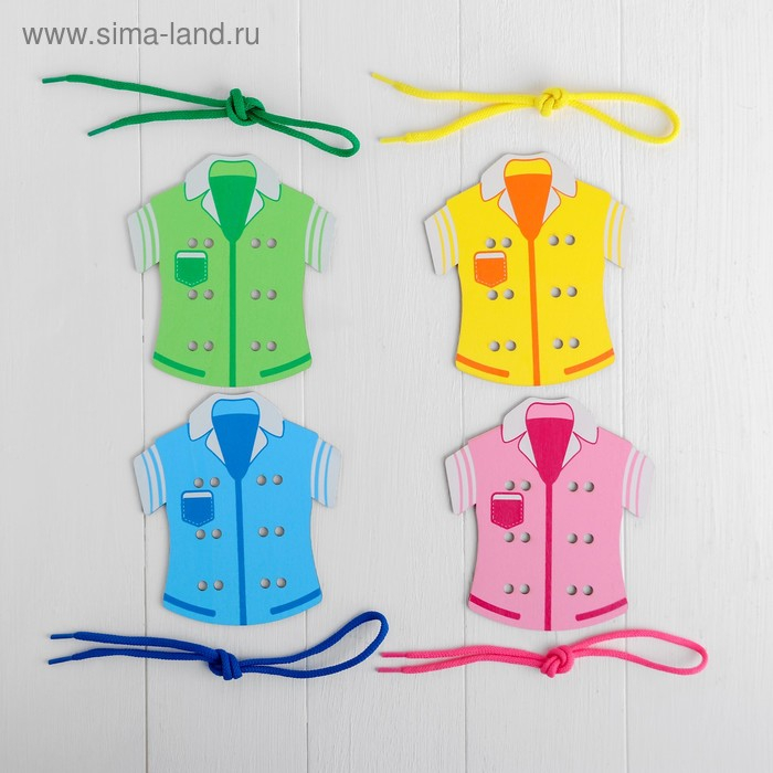 Развивающий набор шнуровка&raquo; Пришей пуговку&raquo; 4&times;18&times;16 см