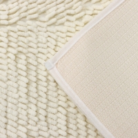 Коврик для дома Доляна &laquo;Букли длинные&raquo;, 50&times;80 см, цвет молочный