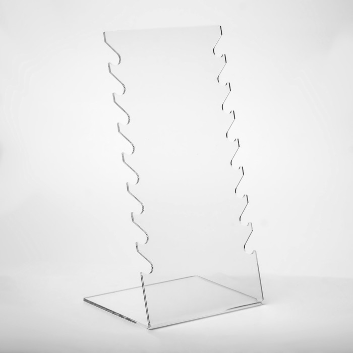 Подставка под колье 15&times;10&times;28 см, оргстекло 3 мм, В ЗАЩИТНОЙ ПЛЁНКЕ