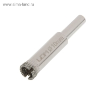 Сверло алмазное по стеклу и керамике ЛОМ, цилиндрический хвостовик, 10&times;55 мм