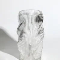 Ваза стекло настольная "Венди" 24,5х13х11 см, прозрачный