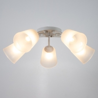 Люстра "Онлайн" (цилиндр) 5х15Вт Е27 МОДЕЛЬ: BR 00207 белый/прозрачный