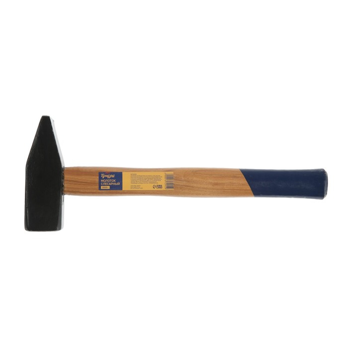 Молоток слесарный ТУНДРА, квадратный боек, деревянная рукоятка, 2000 г