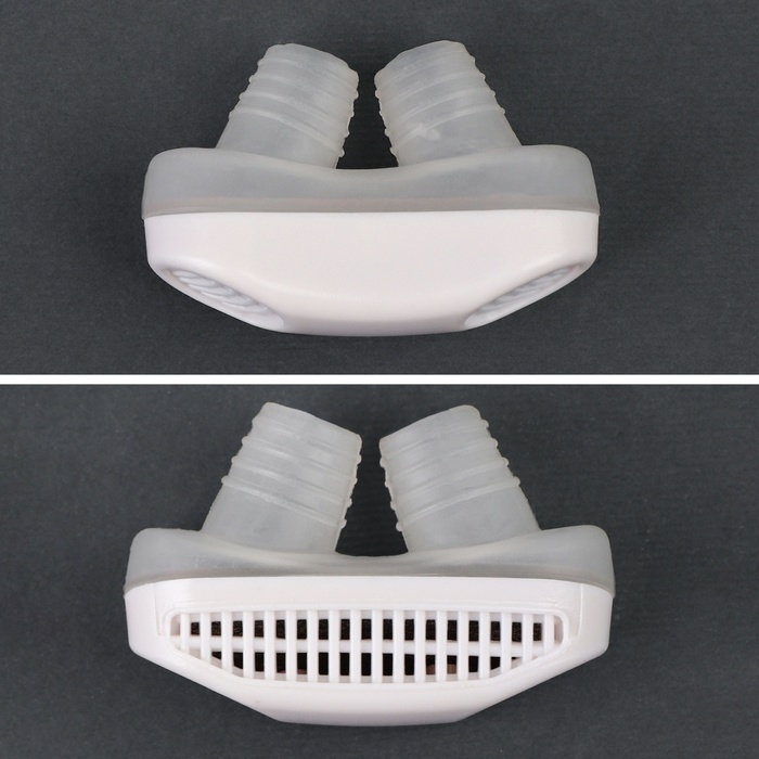 Приспособление против храпа, в футляре, 5 &times; 3,5 &times; 2 см, цвет белый