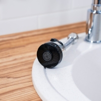 Насадка на кран для экономии воды с изменяемым напором и углом струи Доляна, 17 см