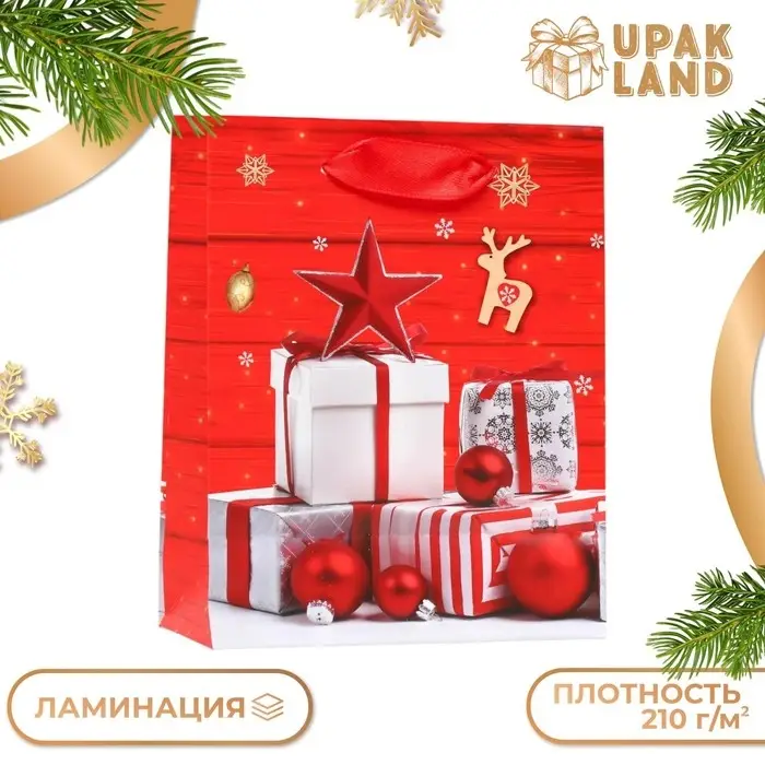 Пакет ламинированный &laquo;Новогоднее чудо&raquo; 11.5&times;14.5&times;6 см