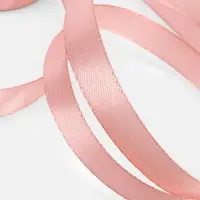 Лента атласная, 12 мм, 23&plusmn;1 м, цвет розовое золото