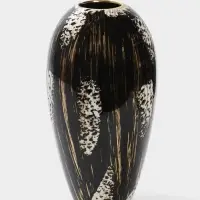 Ваза настольная керамика "Васко" классик, 23х12 см, чёрный