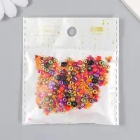 Бисер стекло 6/0 - 15/0 &laquo;Ассорти кофейное&raquo; d=1.5-4 мм, н-р 10 г