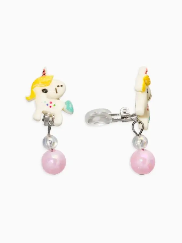 Комплект детский &laquo;Выбражулька&raquo; 3 предмета, клипсы, бусы, ободок, единорог, цветной