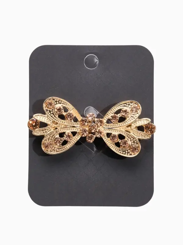 Зажим для кардигана "Ажур", тюльпан. цвет золотой  в золоте