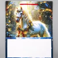 Пакет подарочный новогодний ламинированный, &laquo;Конь&raquo; , 26&times;12&times;32 см