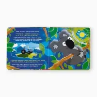 Тактильная книжка "Дружный зоопарк", Синий трактор