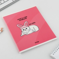 Тетрадь в клетку, 48 листов А5 на скрепке МИКС &laquo;1 сентября: Котики&raquo;, обложка мелованный картон 230 гр внутренний блок №1, белизна 96%