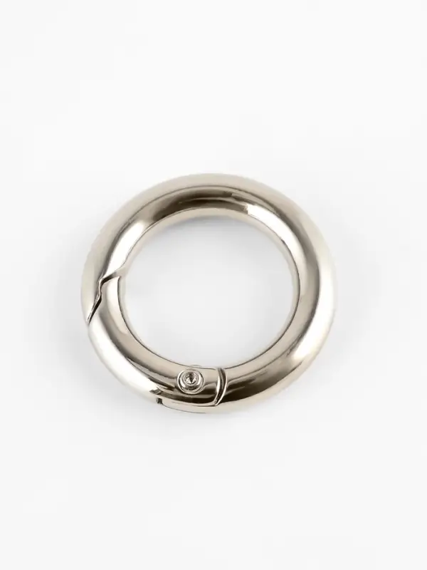 Кольца-карабины 6,7гр d16/24мм 4мм (наб 2шт цена за наб) серебряный TR