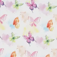 Бумага упаковочная глянцевая &laquo;Акварельные бабочки&raquo;, 50 х 70 см