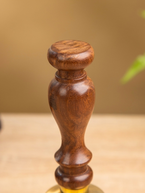 Колокольчик "Цветочные узоры" латунь, шишам 8х8х16,5 см