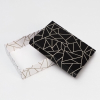 Коробка подарочная &laquo;Осколки&raquo;, черно-белые, 21 х 15 х 5 см