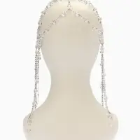 Украшение для волос "Хрусталь", цвет белый в серебре