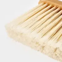 Щетка с совком "Meli Loft" бамбуковый держатель, цвет черный 26х24х96 см