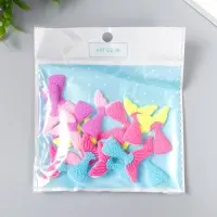 Декор для творчества резина "Хвост русалки" набор 15 шт 3,5х2,7 см