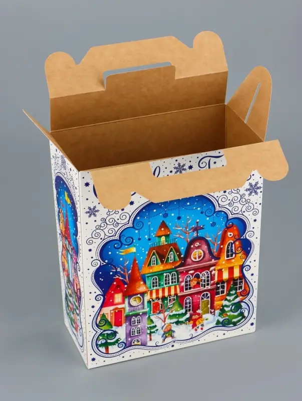 Подарочная коробка новогодняя Мечты сбываются 17 х 7 х 25,5 см