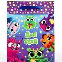 Пакет ламинированный двухсторонний &laquo;Монстрики&raquo;, L 31 &times; 40 &times; 11,5 см