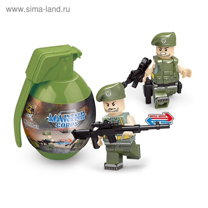 Конструктор в гранате &laquo;Вояки&raquo;, 16 видов МИКС