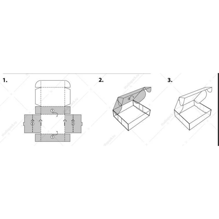 Коробка-шкатулка, бурая, 27 х 21 х 9 см