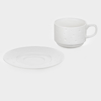 Чайная пара Magistro Fray, чайшка 230 мл и блюдце 15х7,7 см