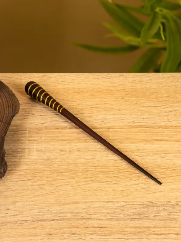 Заколка для волос &laquo;Спираль&raquo;, 17 см, дерево албезия