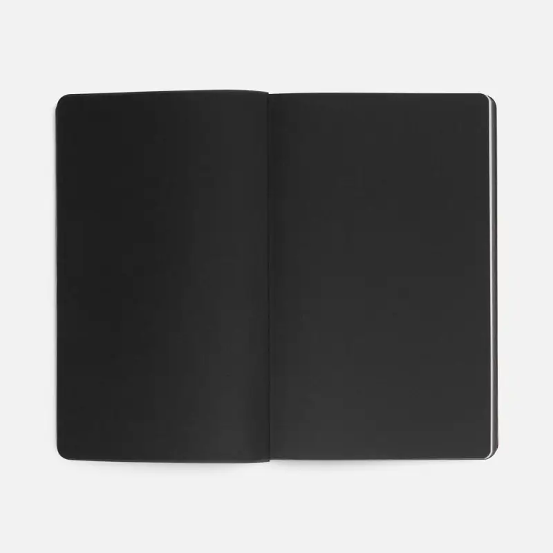 Ежедневник Trait, недатированный, черный с голубым