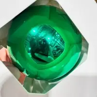 Оформительский шар Finery, 10 см, глянцевый зеленый