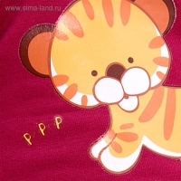 Мягкая игрушка &laquo;Басик в футболке с принтом тигренок&raquo;, 30 см