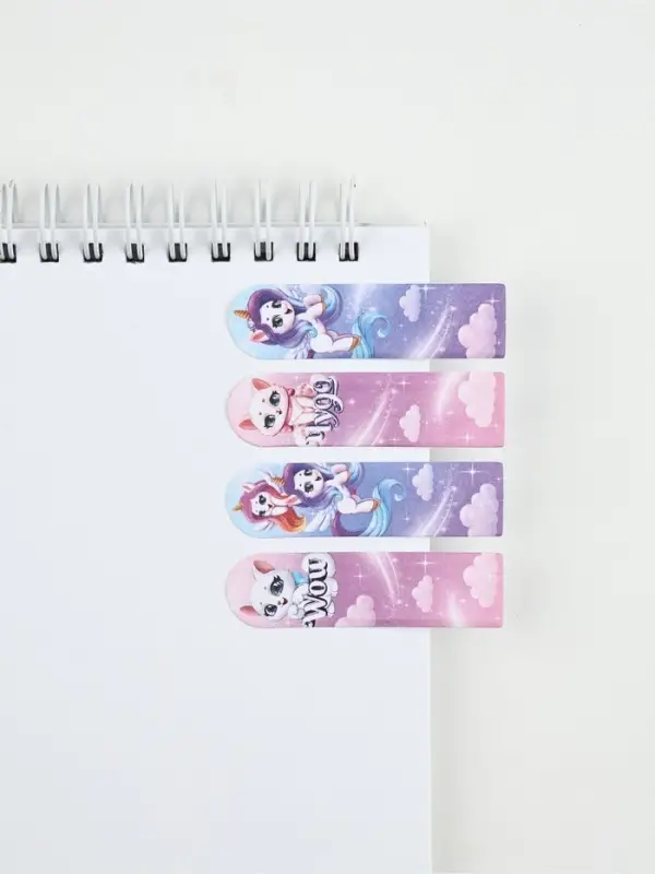 Стикеры-закладки с липким слоем 4 шт, 20 л  "Самая чудесная!"