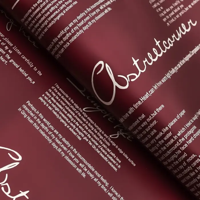 Пленка для цветов, винный, 58&times;58 см