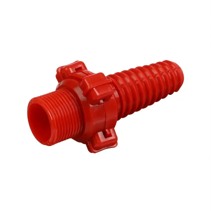 Штуцер, наружная резьба 3/4", под шланг 3/4" (19 мм) &ndash; 1" (25 мм), разъёмное соединение &laquo;Байонет&raquo;, пластик, МИКС