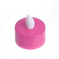 Светодиодные свечи, ночники LED RISALUX &laquo;Семейный очаг&raquo; набор 2 шт., розовые, RGB 3.5&times;3.5&times;4 см