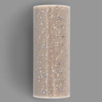 Фатин с блёстками, 15 см, 23 &plusmn; 1 м, 11 &plusmn; 1 г/кв.м, цвет бежевый №37