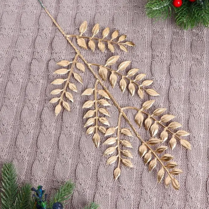 Декор блеск &laquo;Миртовая ветвь&raquo;, 13&times;31 см, МИКС (золото, серебро)