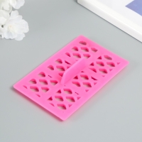 Штамп пластик "Ромб с брюликом"12,8х7.5 см