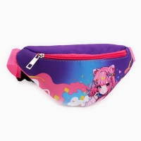 Сумка поясная детская &laquo;Девочка аниме&raquo;, 20 х 10 х 6 см